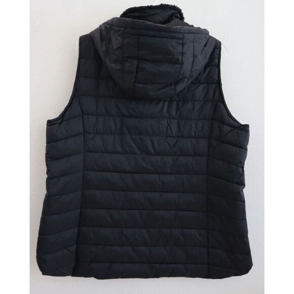 Calvin Klein Women's Sz XL Black Water Repellant Performance Puffer Vest - Picture 2 of 16